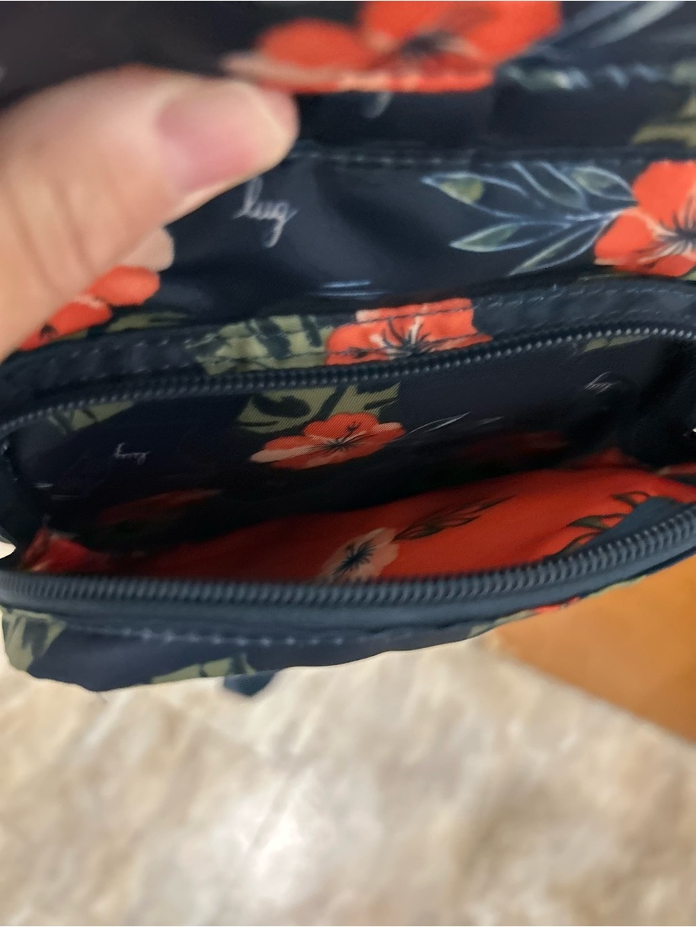 Lug Archer Floral Sling Backpack - Casual Crossbody Bag - Picture 7 of 11